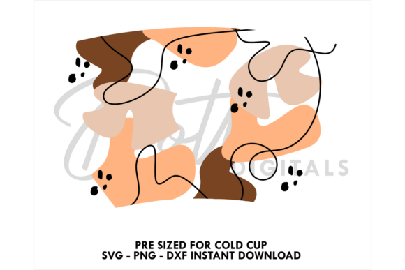 Abstract Pattern Cold Cup SVG 24oz