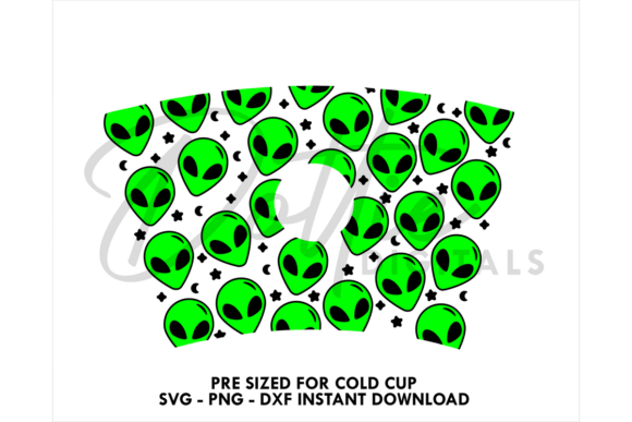 Alien Cold Cup SVG 24oz
