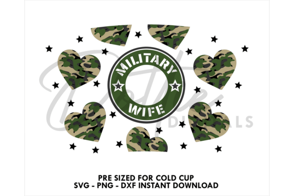 Army Military Cold Cup SVG 24oz