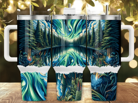 Aurora Campfire Lake Tumbler Wrap Review