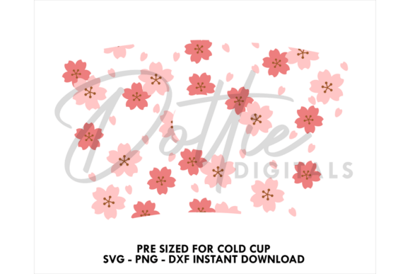 Blossom Cold Cup SVG 24oz