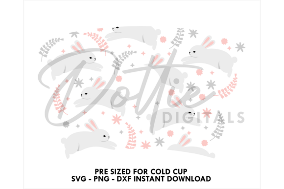Bunnies Cold Cup SVG 24oz