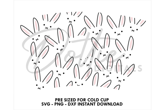 Bunny Cold Cup SVG 24oz