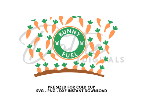 Bunny Fuel Cold Cup SVG 24oz