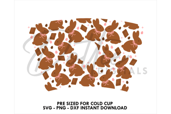 Choc Bunnies Cold Cup SVG 24oz