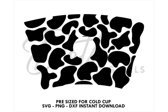 Cow Print Cold Cup SVG 24oz