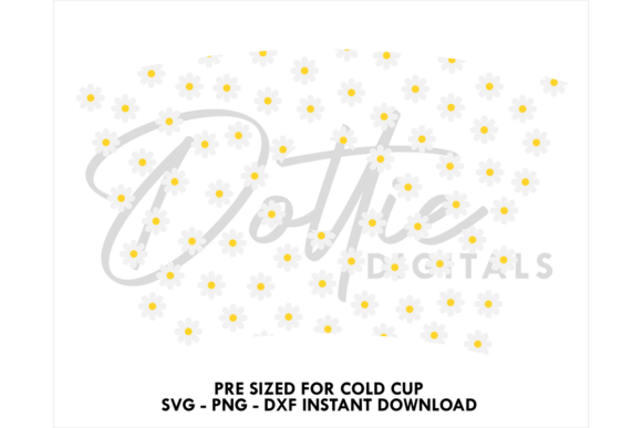 Daises Cold Cup SVG 24oz