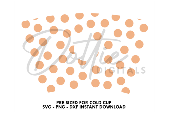 Dots Cold Cup SVG 24oz