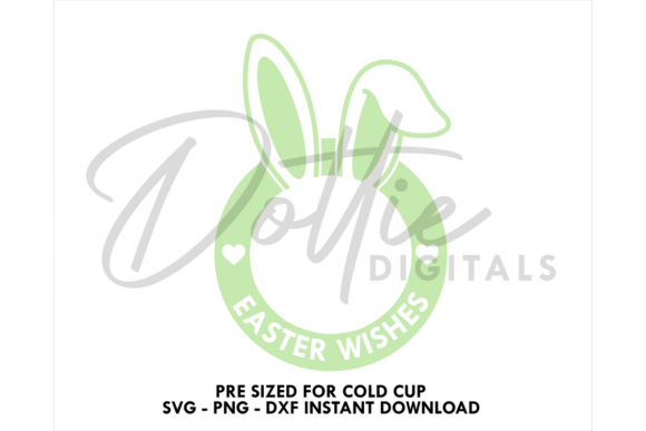 Easter Wishes Cold Cup SVG 24oz