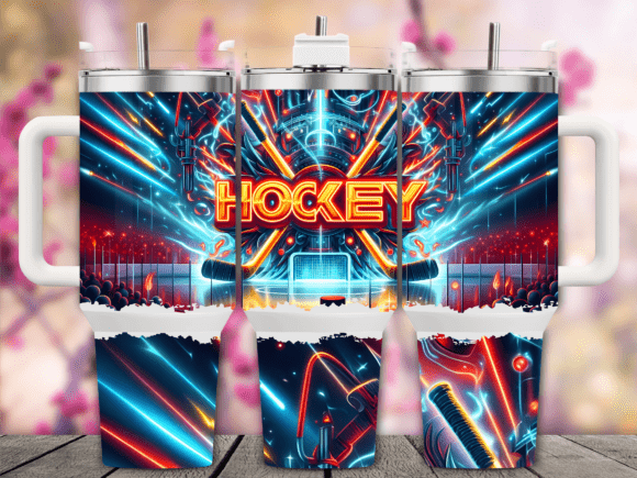 Fire Ice Hockey Neon Tumbler Wrap Review