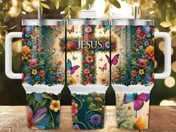 Floral Cross Jesus Tumbler Wrap Review