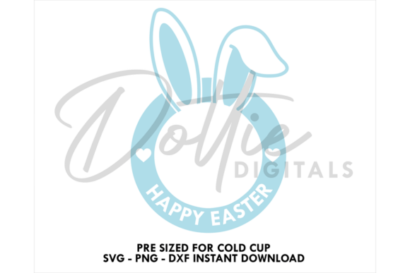 Happy Easter Cold Cup SVG 24oz