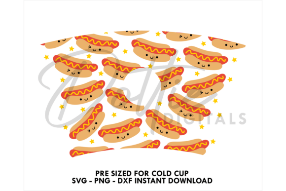 Hot Dogs Cold Cup SVG 24oz