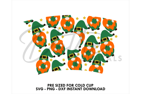 Irish Gnome St Patrick Cold Cup SVG 24oz