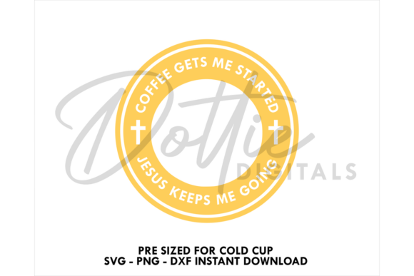 Jesus Coffee Cold Cup SVG 24oz