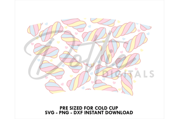 Marshmallows Cold Cup SVG 24oz