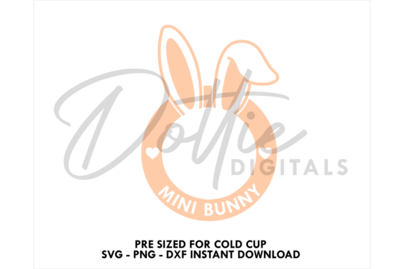 Mini Bunny Cold Cup SVG 24oz