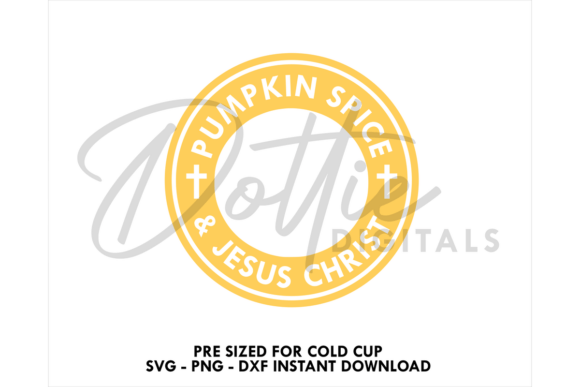 Pumpkin Spice Cold Cup SVG 24oz