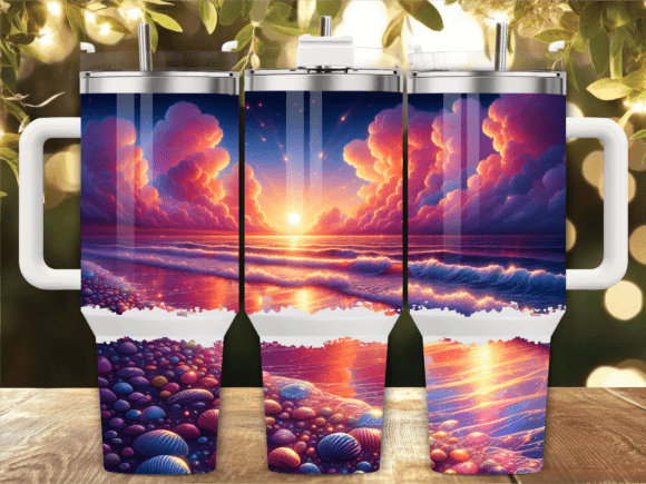 Purple Night Beach Tumbler Wrap Review