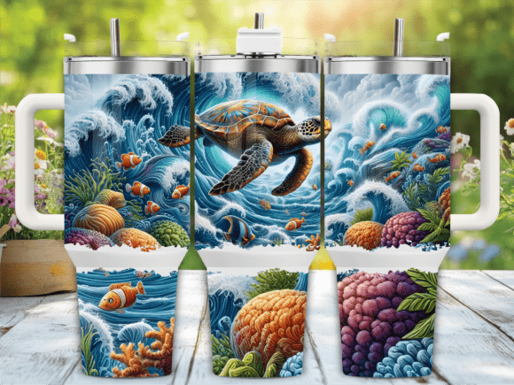 Sea Turtle Ocean Reef Tumbler Wrap Review