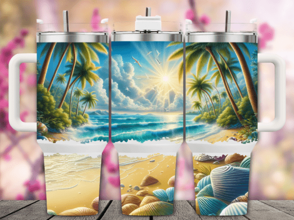 Sunny Beach Shells 40oz Tumbler Wrap Review