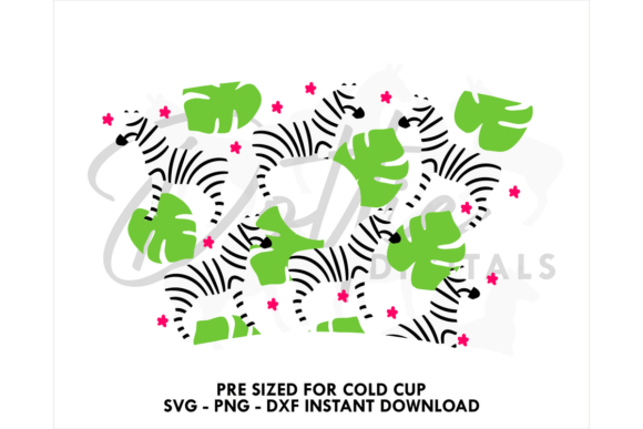 Tropical Zebra Cold Cup SVG 24oz Review